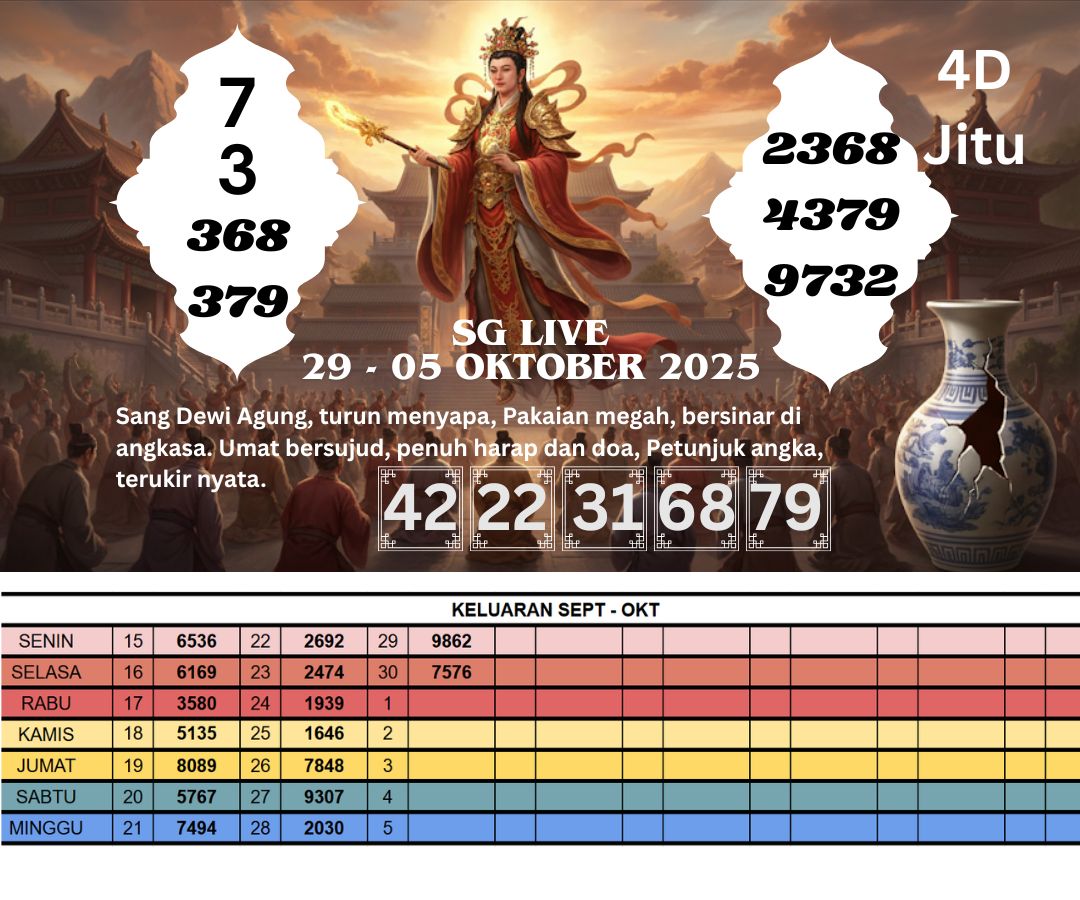 SG LIVE 29 - 05 OKTOBER 2025